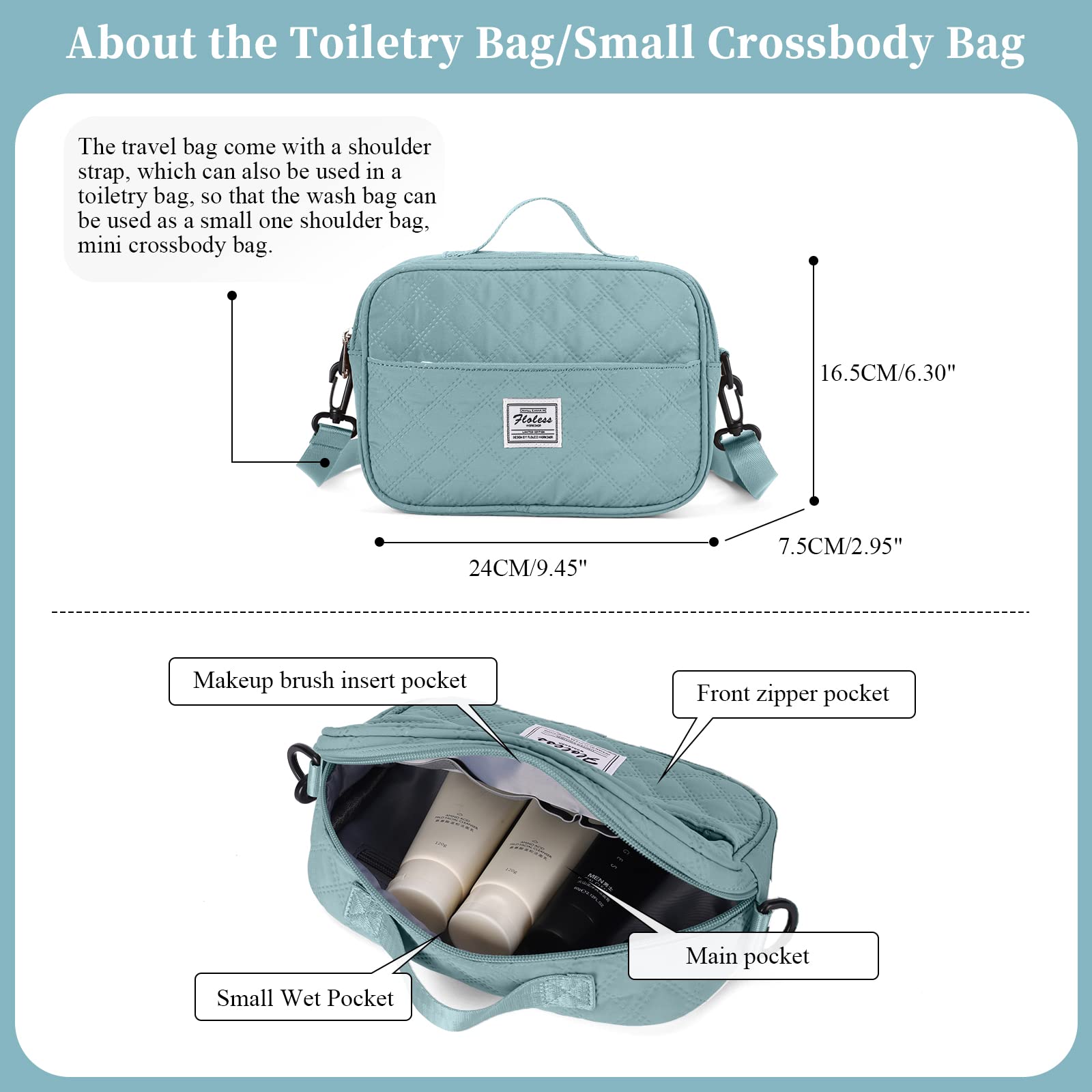 Women's Travel Duffel Bag - Lightweight Overnight Weekender with Detachable Toiletry Pouch & Wet Pocket - Perfect Gym Bag, Carry-On Personal Item for Weekend Getaways, Business Trips & Workout Sessions