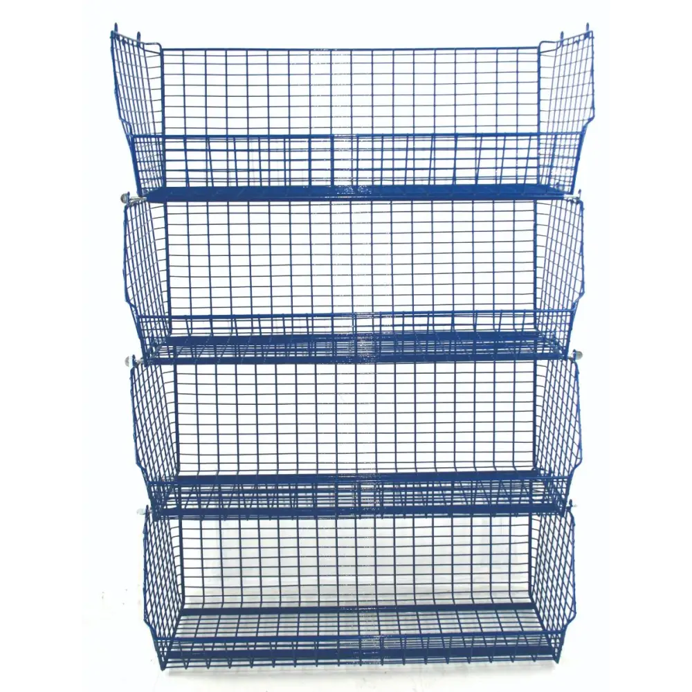 MT8 Blue Display Baskets for Retail Packaging - Perfect for Store Shelves, Gift Wrapping & Home Organization