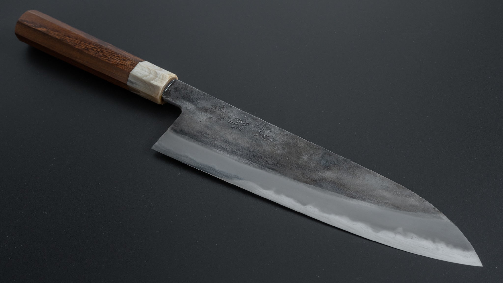 Premium Jiro Tsuchime Wa Gyuto 225mm Japanese Chef Knife with Taihei Tagayasan Handle (#283) - Perfect for Sushi, Meat Slicing & Professional Kitchen Use