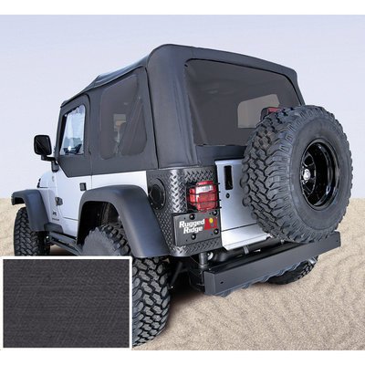 Rugged Ridge XHD Soft Top for 1988-1995 Jeep Wrangler YJ - Black Tinted Windows | Heavy Duty Replacement | Off-Road & Adventure Ready