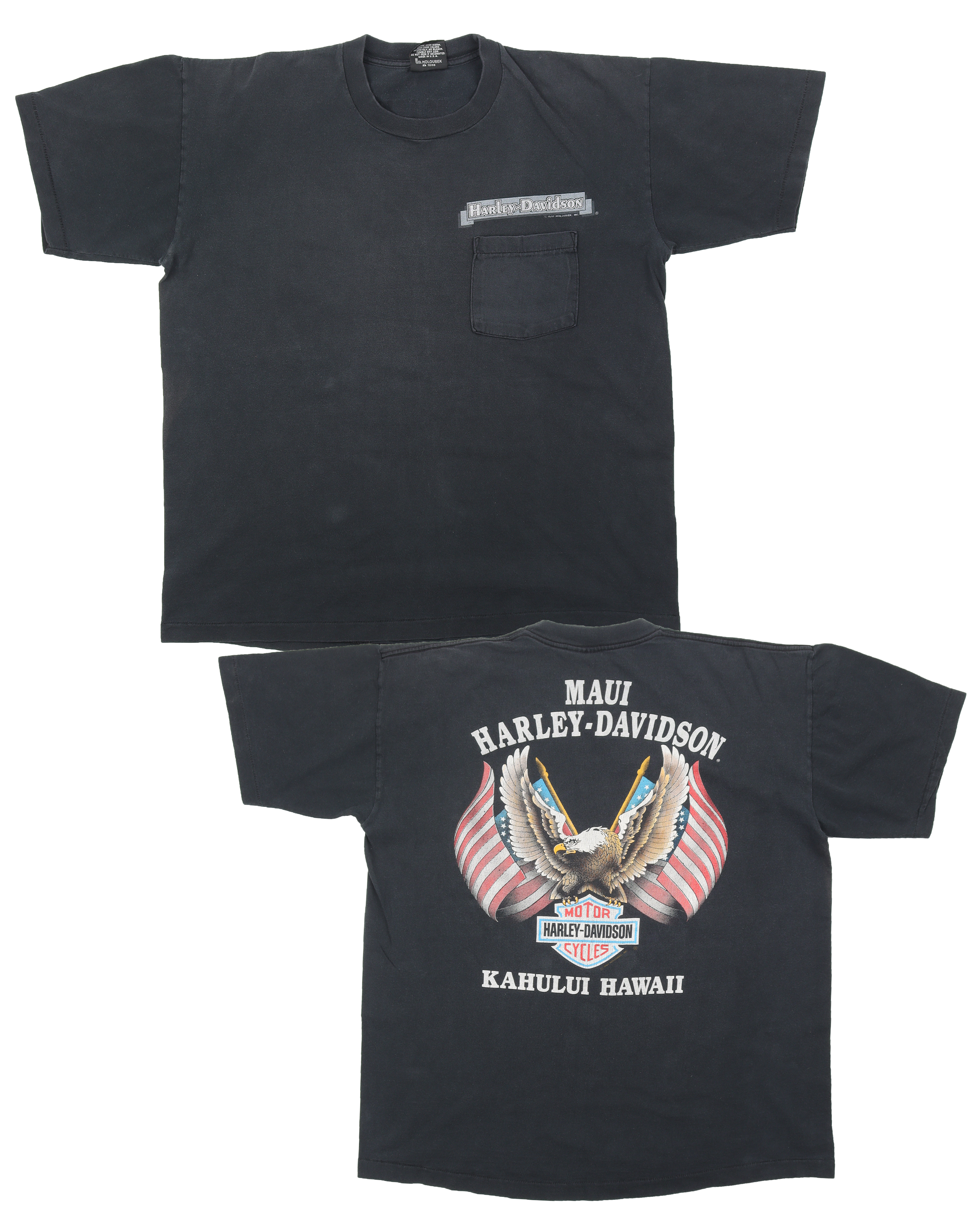 Vintage 1990's Harley Davidson Motorcycle T-Shirt - Classic Biker Tee for Men & Women - Perfect for Riding, Casual Wear & Retro Fashion
