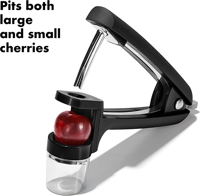 Stainless Steel Cherry & Olive Pitter - Easy-to-Use Fruit Stone Remover Tool for Kitchen, Baking & Canning