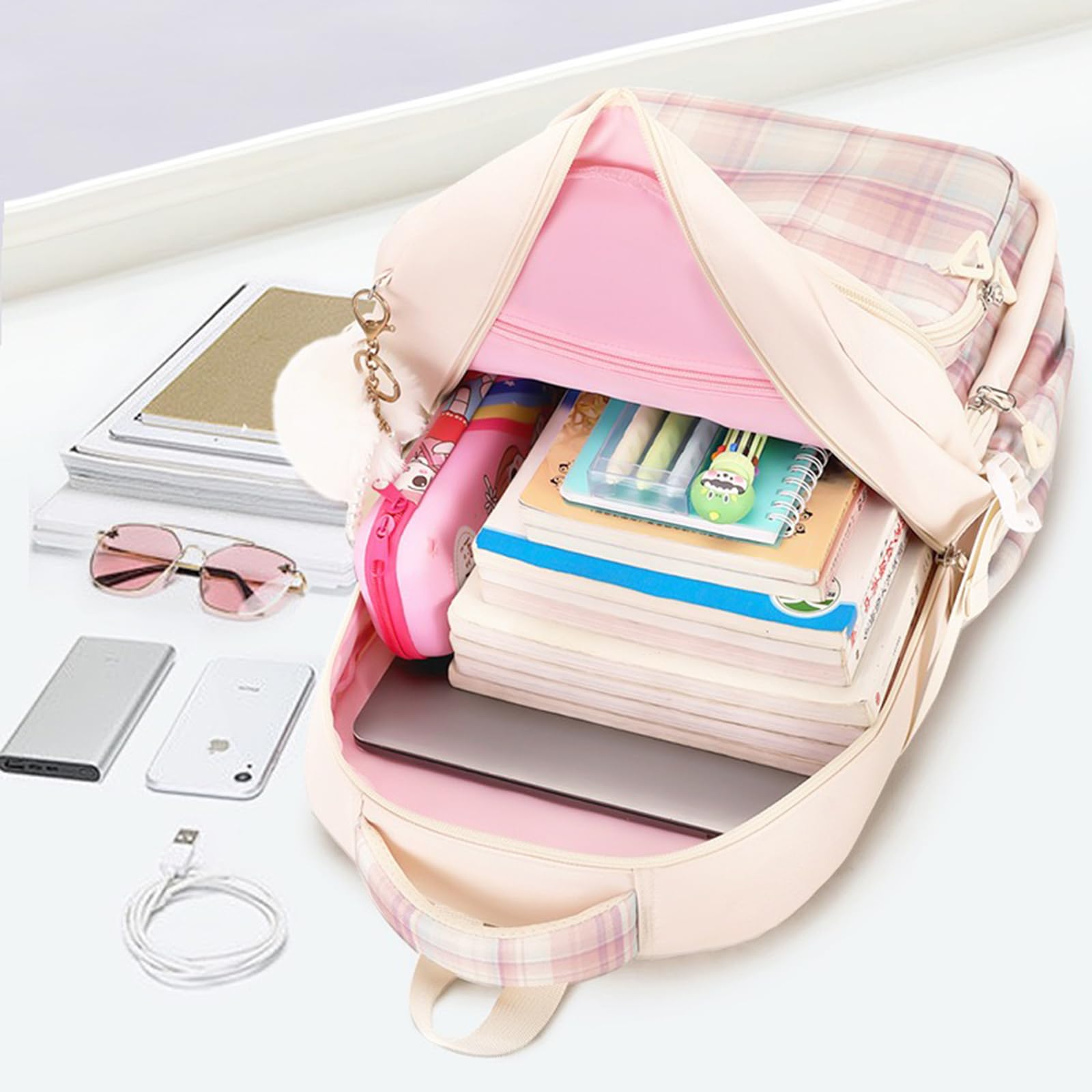 Stylish Black Laptop Backpack for Women & Teens - School & Travel