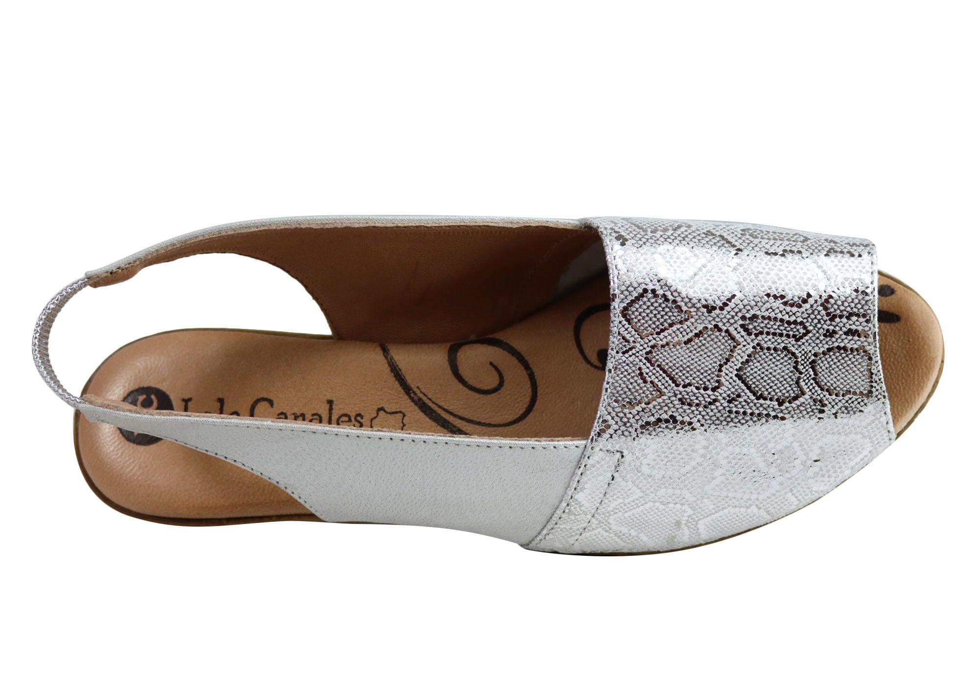 Lola Canales Glee Women's Comfort Leather Wedge Sandals - Handmade in Spain - Perfect for Summer Outings & Beach Vacations