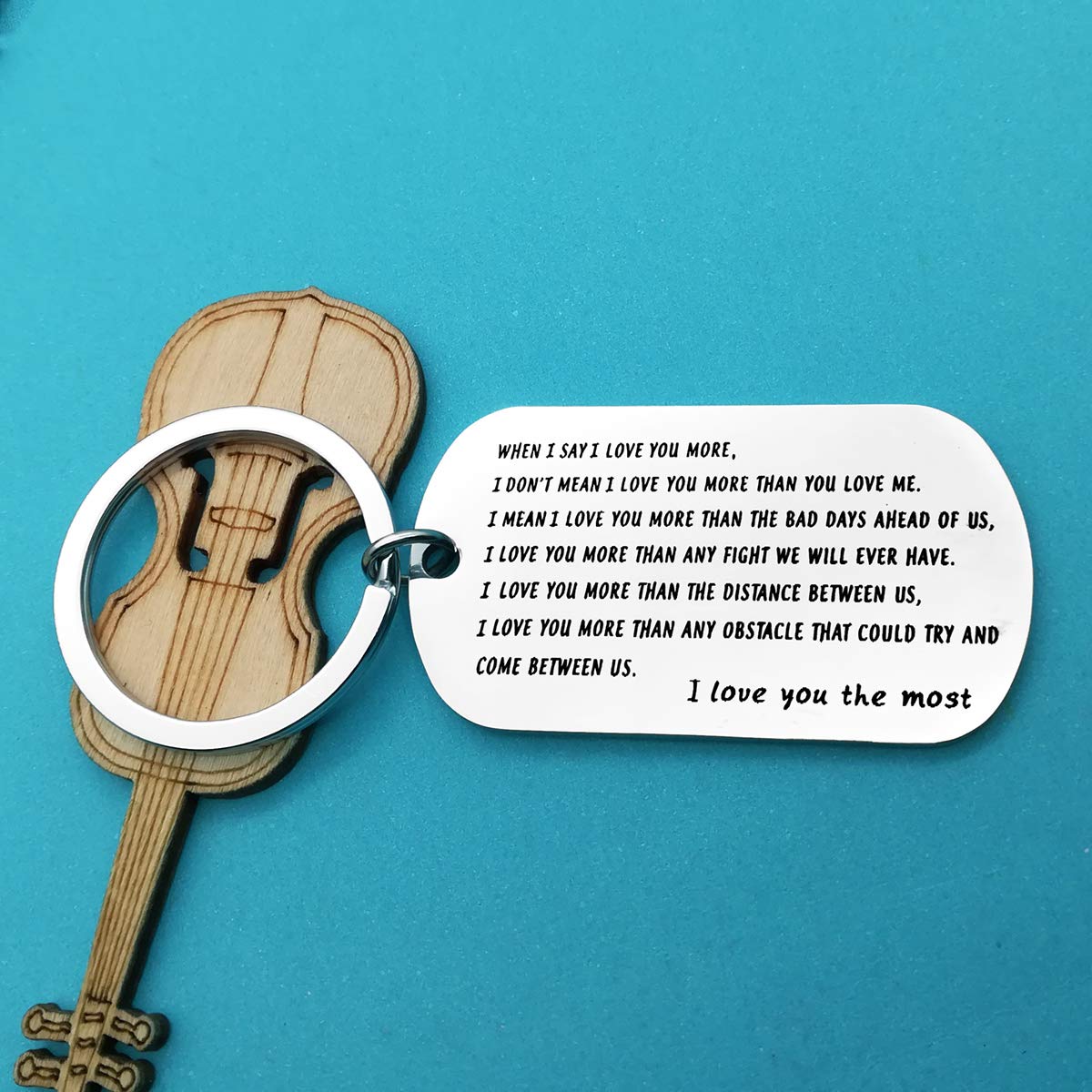 Romantic Nekoki Couple Keychain - Perfect Gift for Boyfriend, Husband, Fiance | I Love You Anniversary, Christmas, Birthday, Father's Day & Valentine's Day Gifts for Him | Cute Matching Couple Accessories for Everyday Carry & Special Occasions