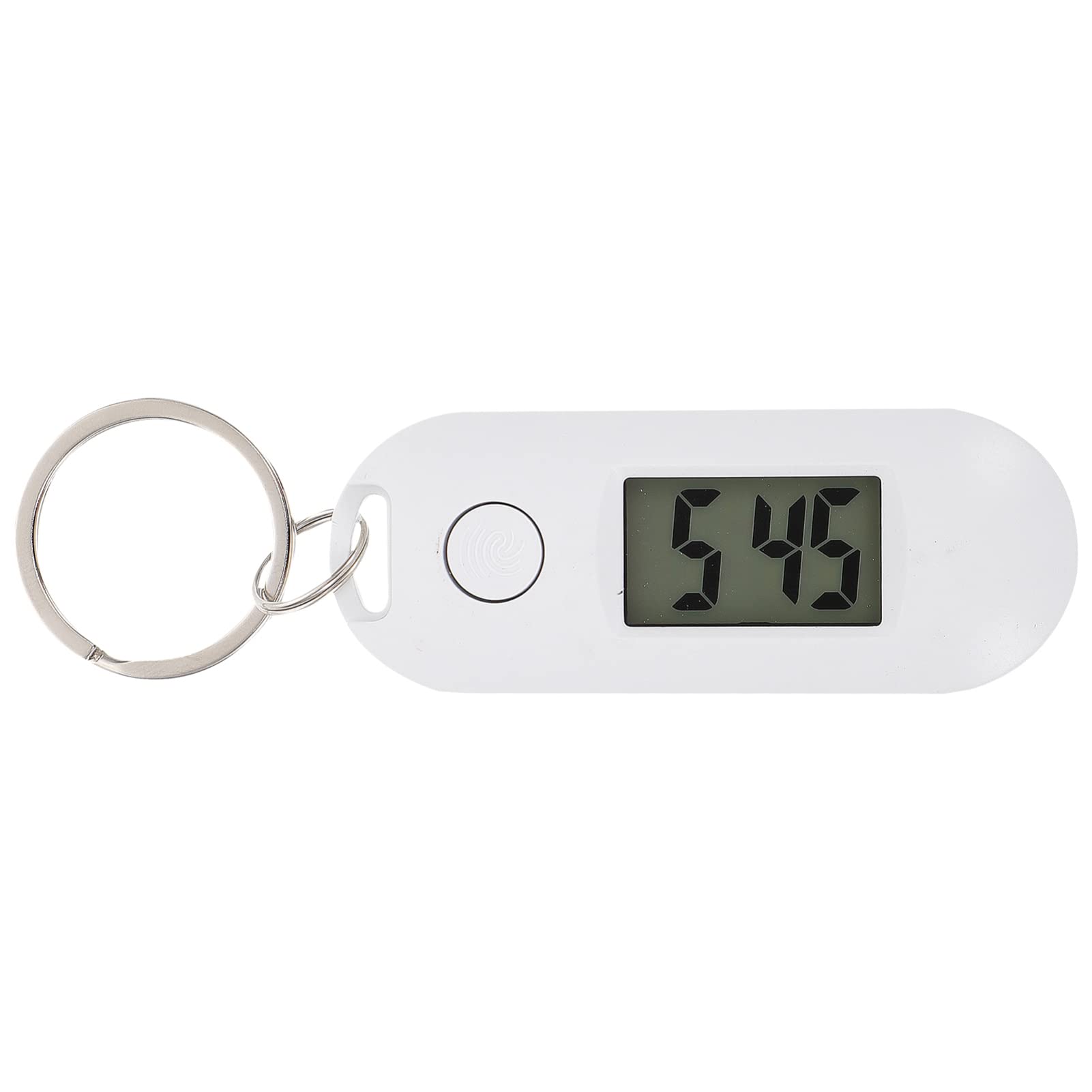 ULTECHNOVO Digital Pocket Watch with Keychain - Luminous Nurse Watch for Students, Doctors & Paramedics - Stylish Pendant Bag Charm (White) - Perfect for Medical Shifts, Clinical Rotations & Everyday Use