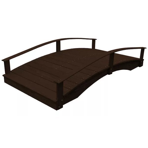Handcrafted Oriental Garden Bridge - Decorative Asian Wooden Footbridge for Zen Gardens, Ponds & Backyard Landscaping