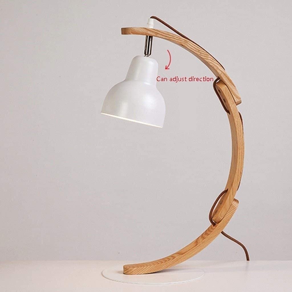Nordic Modern Minimalist Desk Lamp - Eye Protection White Light, Push Button, 22.9x15 Inches, Perfect for Bedroom, Study & Office Workspace