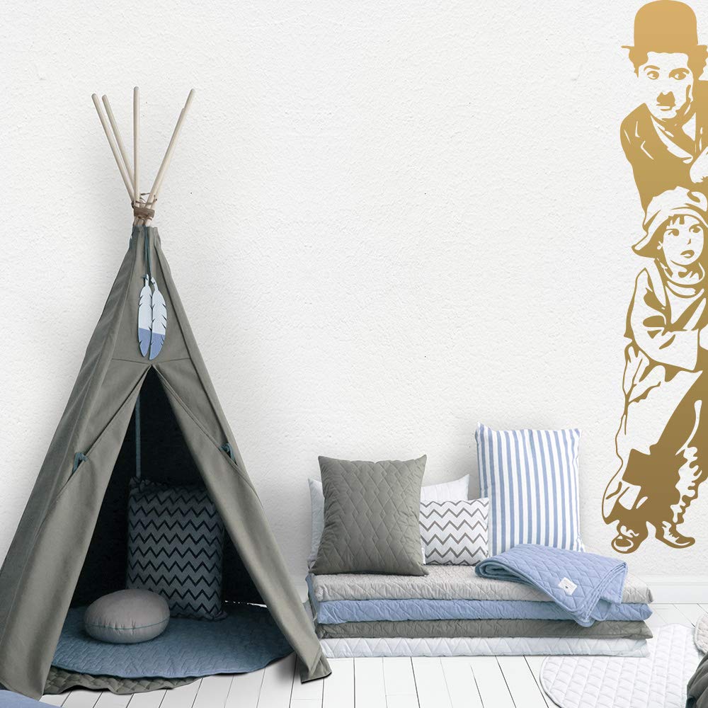YOKIKI Chaplin & Banksy Wall Stickers - Removable Home Decor Decals for Living Room & Bedroom - Perfect for Kids Rooms, Dorm Decor & Creative Spaces
