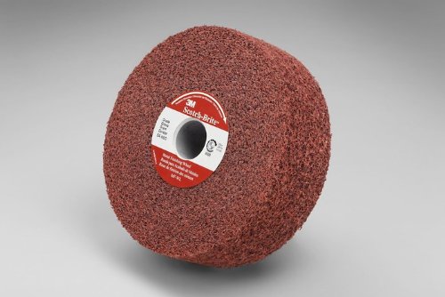 3M Scotch-Brite MF-WL Convolute Aluminum Oxide Soft Deburring Wheel - Coarse Grade 6