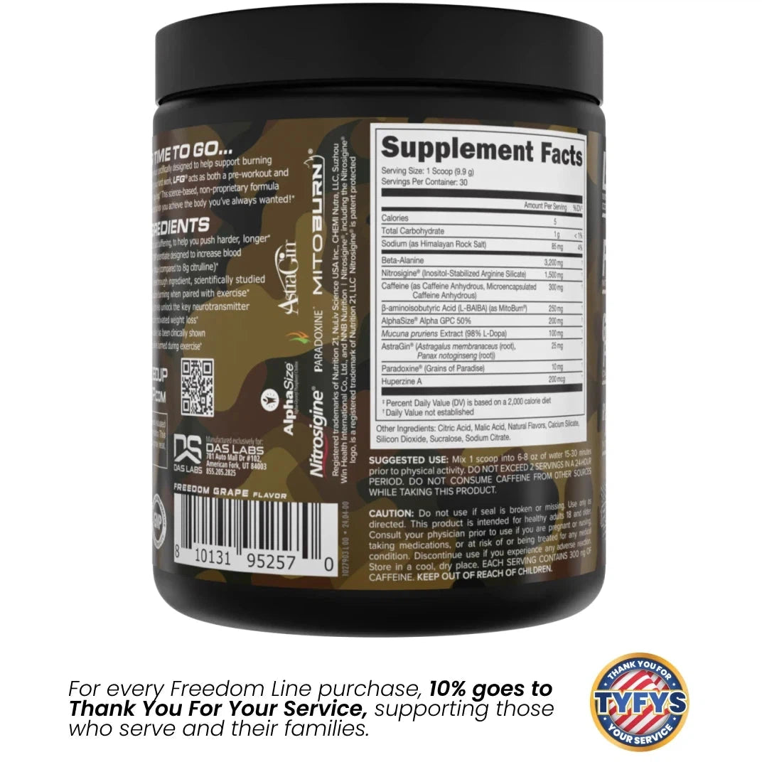 Bucked Up LFG Burn Fat Burner Supplement - Boost Energy & Metabolism for Weight Loss - Pre-Workout & Fitness Support