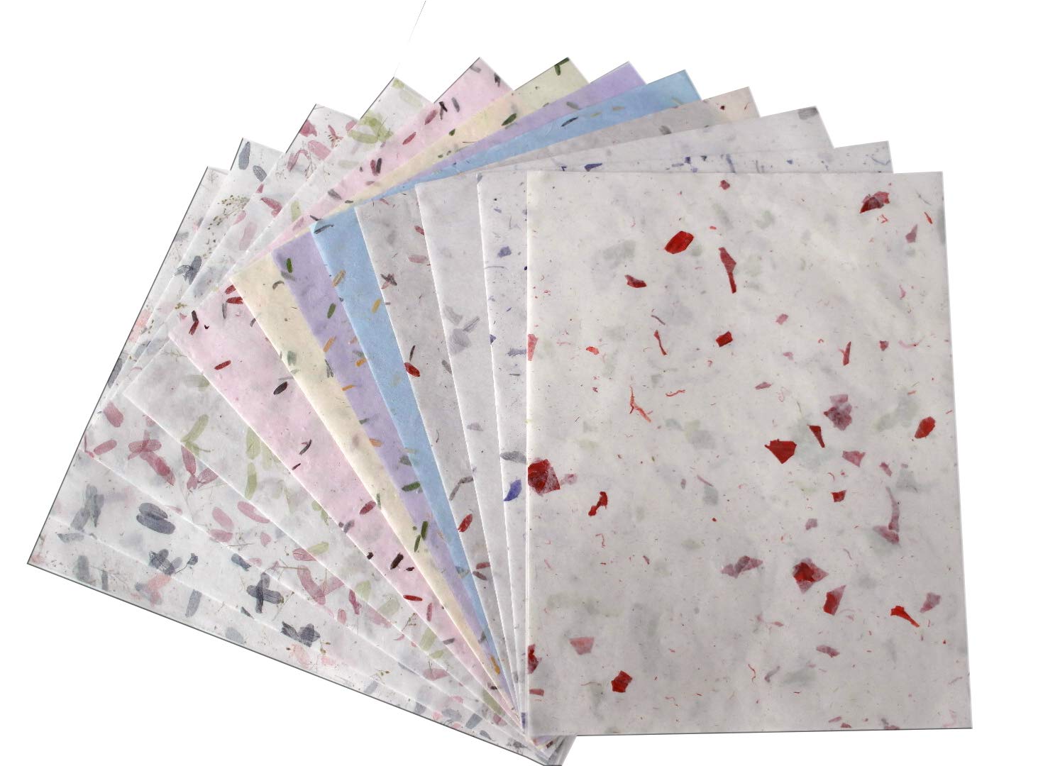 75 Mulberry Paper Sheets - Handmade Japanese Washi Tissue for Origami, Scrapbooking, Card Making & Decorative Arts
