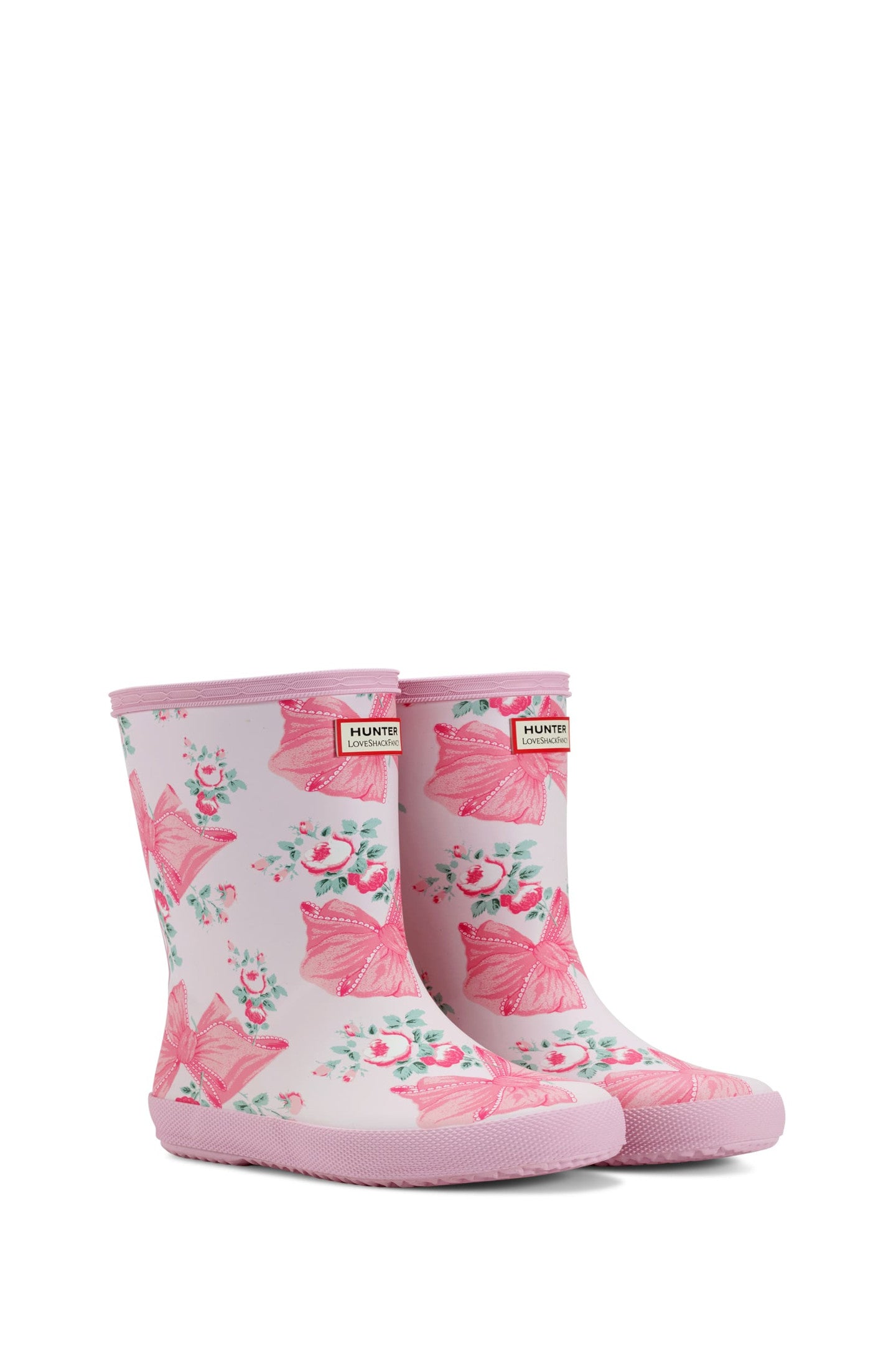 Hunter x LoveShackFancy Classic Rain Boots for Toddlers & Little Kids - Waterproof Garden Booties for Outdoor Play, Puddle Jumping & Spring Fashion