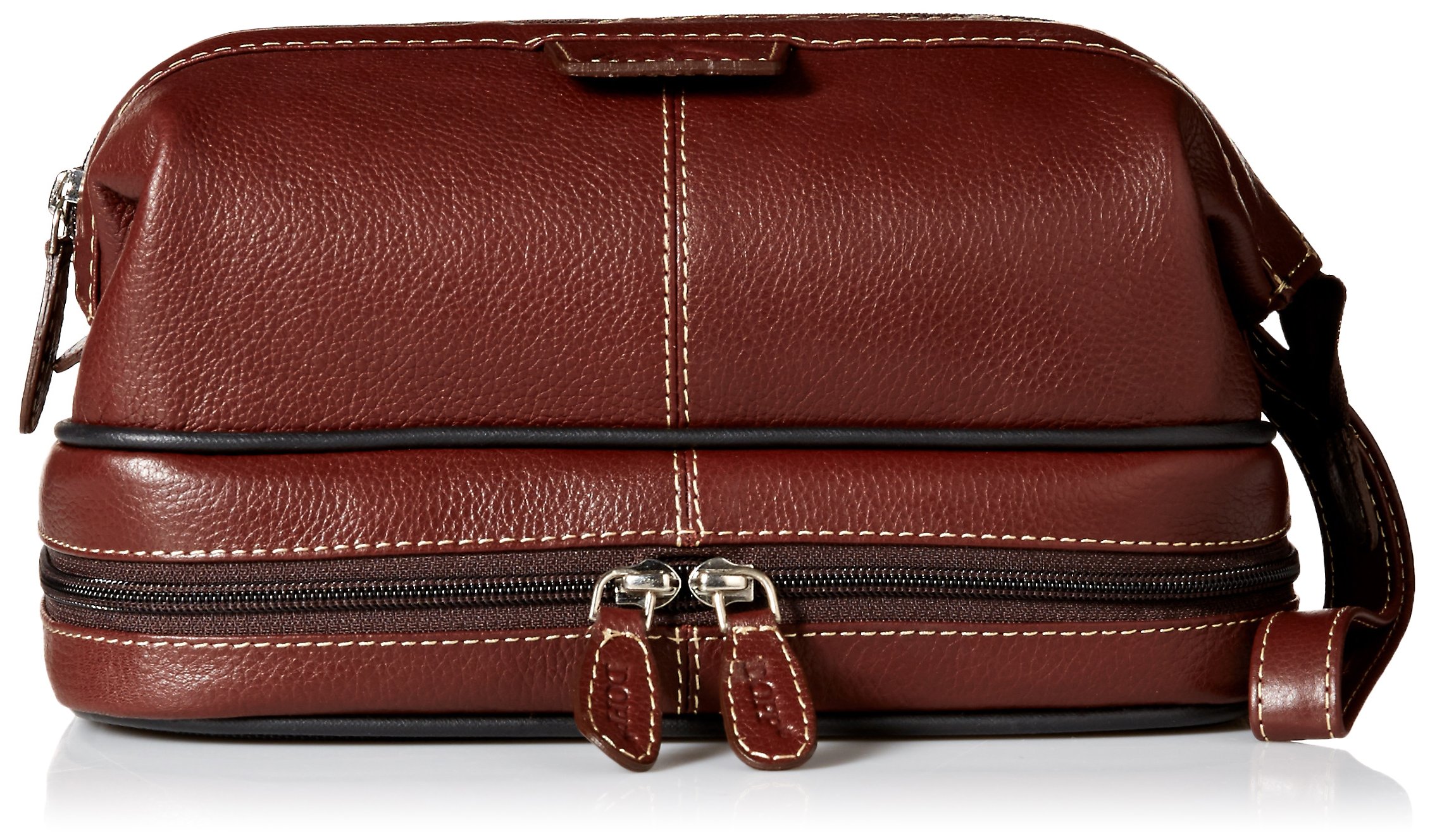 **Premium Leather Dopp Kit for Men - Country Saddle Travel Toiletry Bag (Brown, One Size) - Ideal for Business Trips, Gym, & Weekend Getaways**