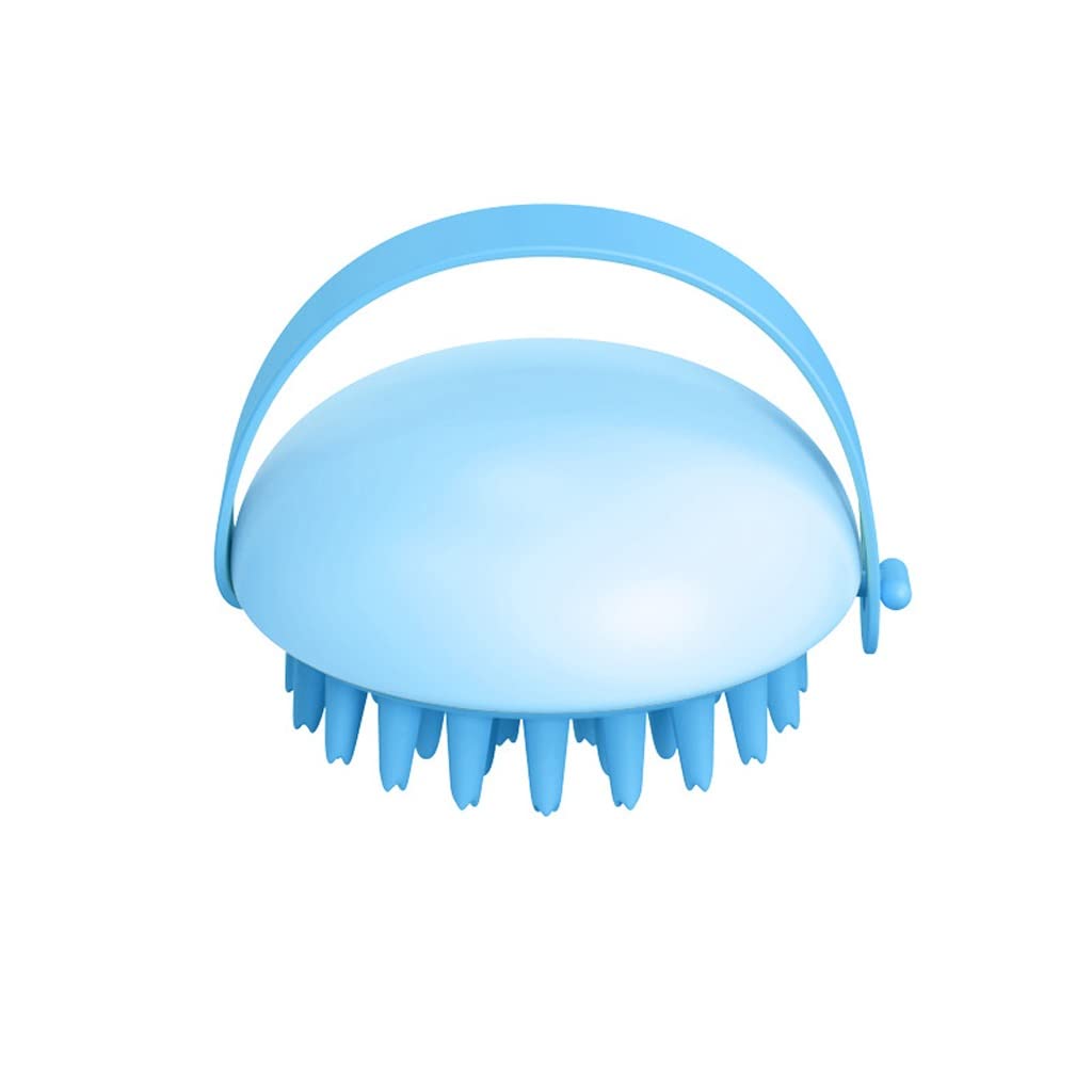 LEIGE Silicone Scalp Massage Brush - Handheld Shampoo & Shower Hair Massager for Deep Cleaning & Relaxation (23.4 x 7.8cm, Blue) - Perfect for Home Spa, Head Scrub & Stress Relief