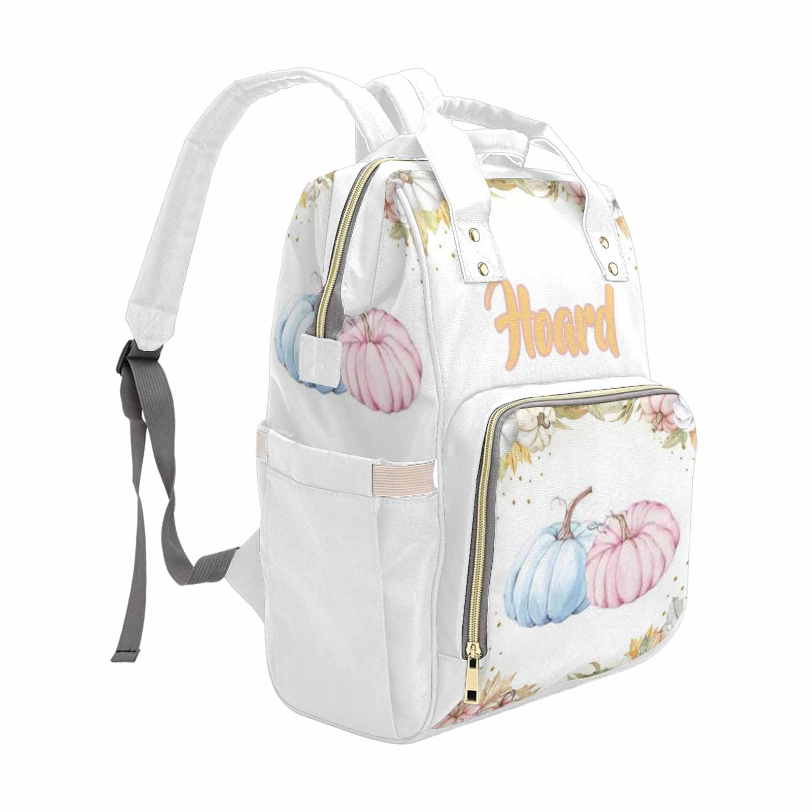Custom Personalized Pumpkin Cartoon Diaper Backpack - Unisex Baby Nappy Bag for Travel, Hiking & Casual Daypack - Perfect for Teens & Parents On-The-Go