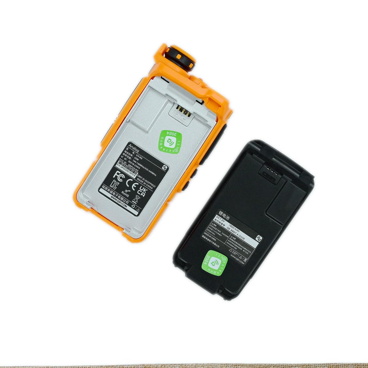 Quansheng UV-K6 Two-Way Radio with USB-C Port - Orange, Long Range Walkie Talkie for Outdoor Adventures, Hiking, Camping & Emergency Communication