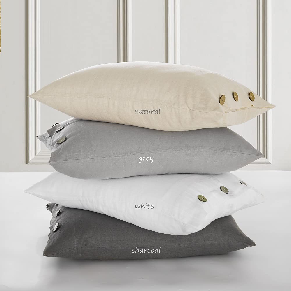 Premium Meadow Park Stone Washed Linen King Duvet Cover Set (3-Piece) | OEKO-TEX Certified 100% Natural Ultra-Soft Bedding | Machine Washable All-Season Comfort | Perfect for Master Bedroom, Guest Room & Vacation Homes | White