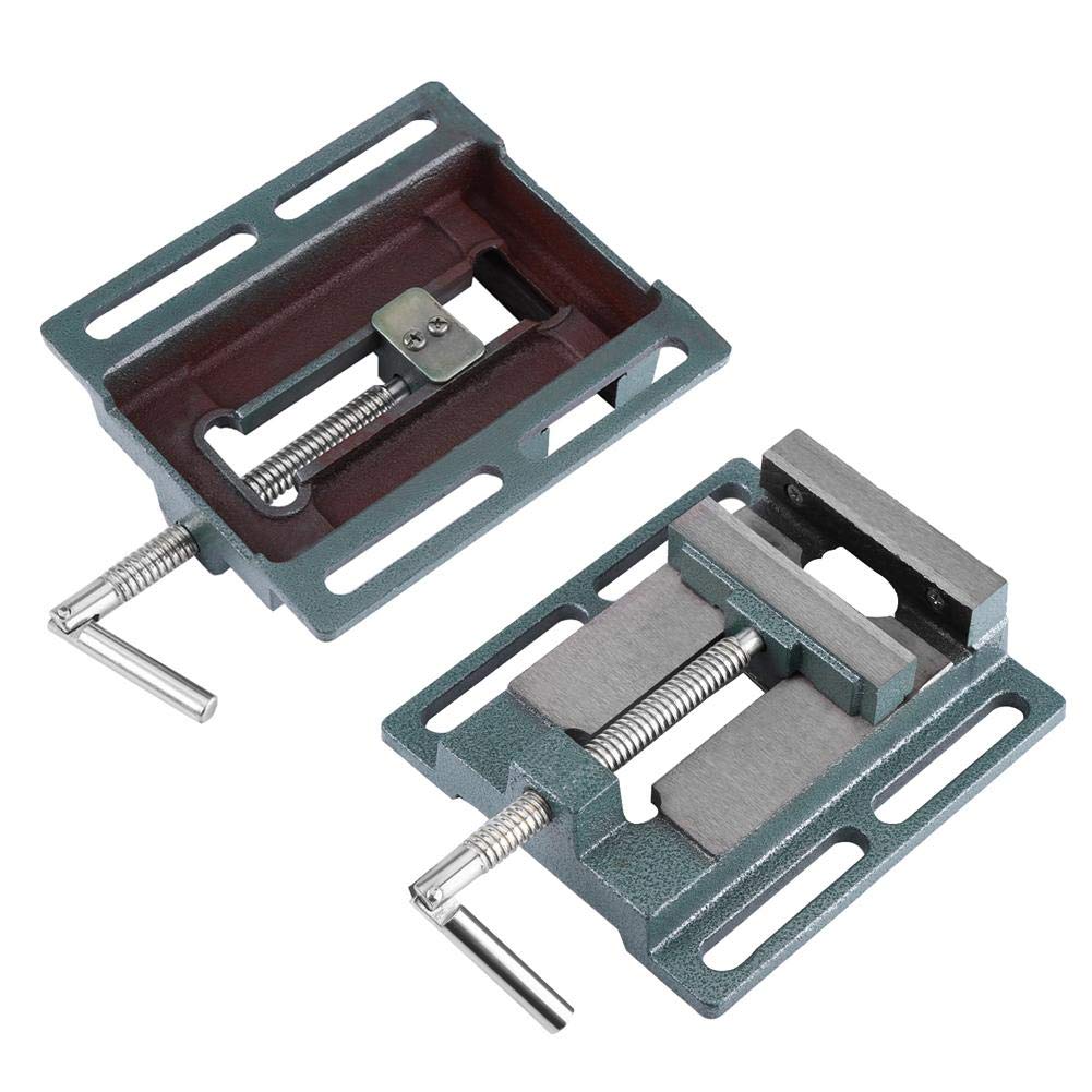 Heavy Duty 6 Inch Industrial Drill Press Vice - 45# Steel Jaw Opening Cast Iron Bench Clamp Vise for Milling, Drilling, Woodworking & Machinery Maintenance | Perfect for Metalworking, Carpentry Shops & DIY Projects