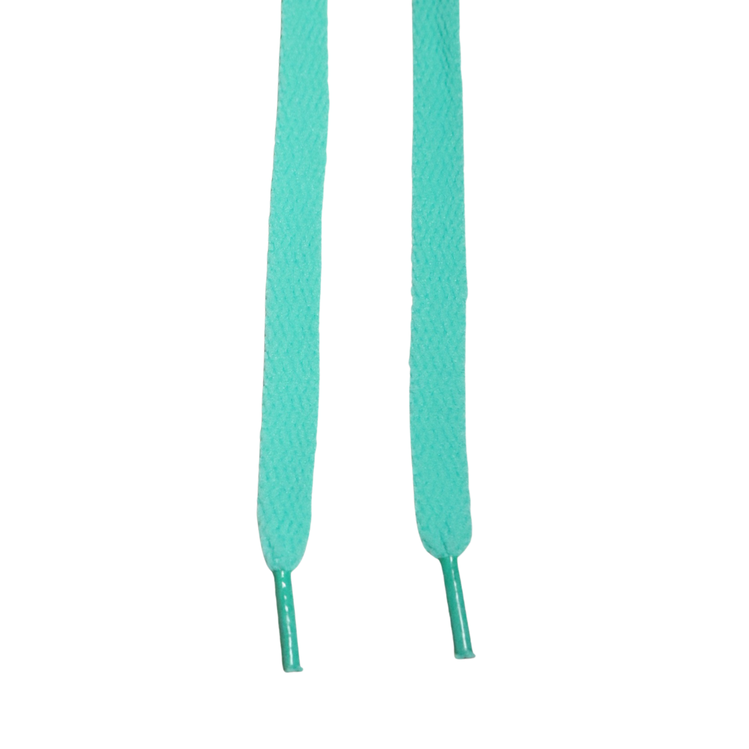Solemate Laces Standard Flat Tiffany Green 110cm - Premium Shoe Laces for Sneakers, Boots & Casual Shoes | Durable & Stylish Shoelaces for Everyday Wear