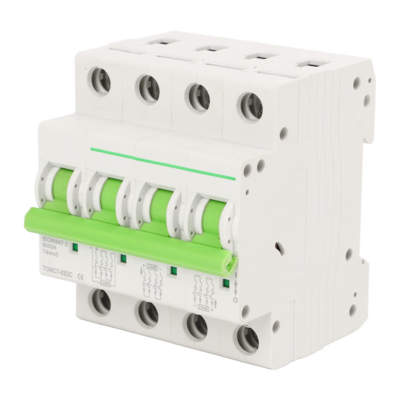 EXCLUZO 1000V 16A DC Solar Circuit Breaker - High Power Reliable Protection for Solar Panel Systems | Ideal for Off-Grid Solar, RV & Marine Power Systems