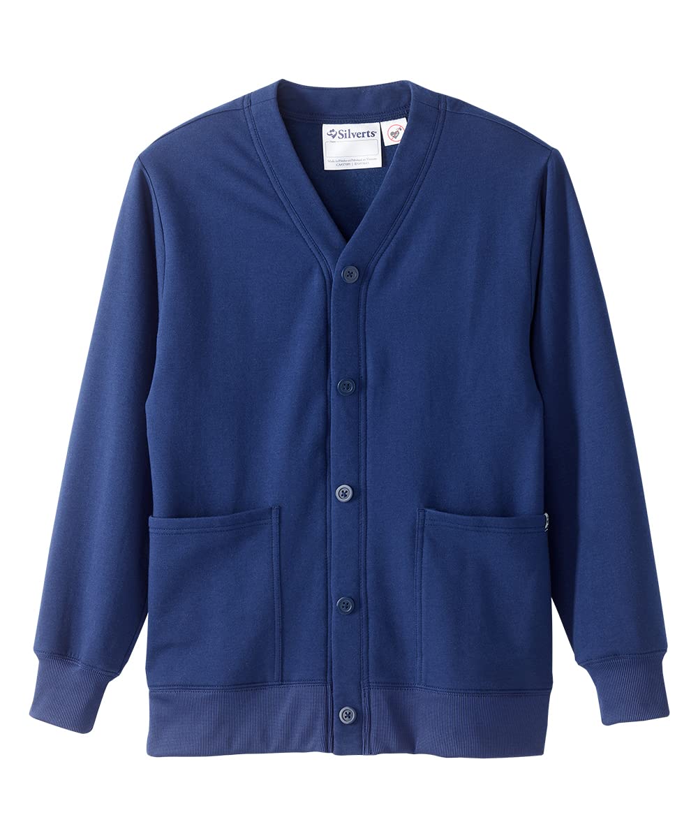Women's Magnetic Button Adaptive Fleece Cardigan with Two Pockets - Cozy Winter Wear for Home, Office & Travel