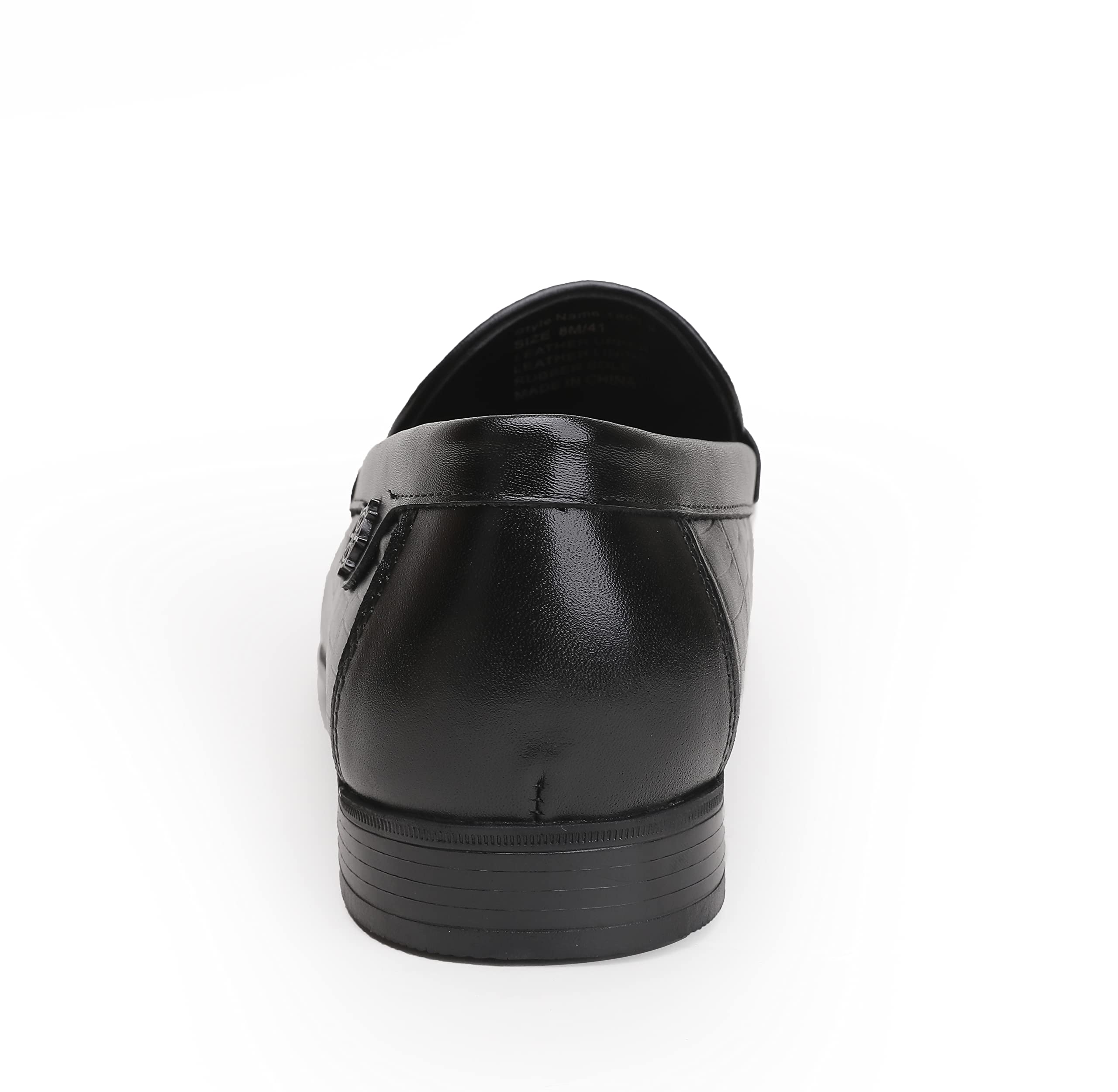 Premium Men's Leather Dress Shoes - Black Crocodile Print Business Loafers for Formal & Casual Wear | Slip-On Comfort for Office, Weddings & Special Events