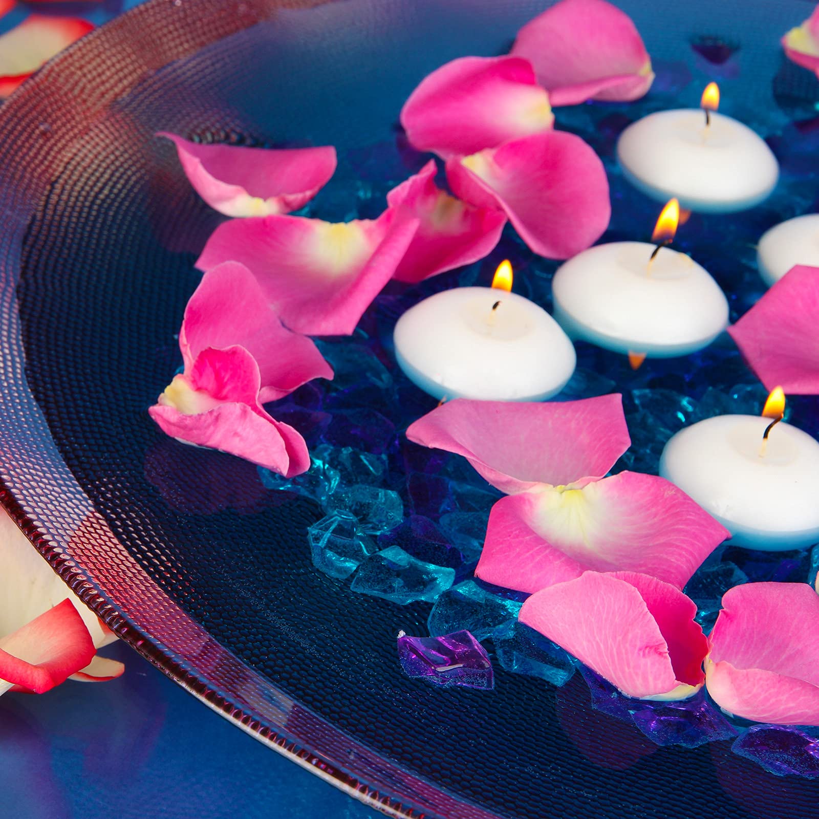 20 White Floating Candles for Weddings & Pools – 1.5
