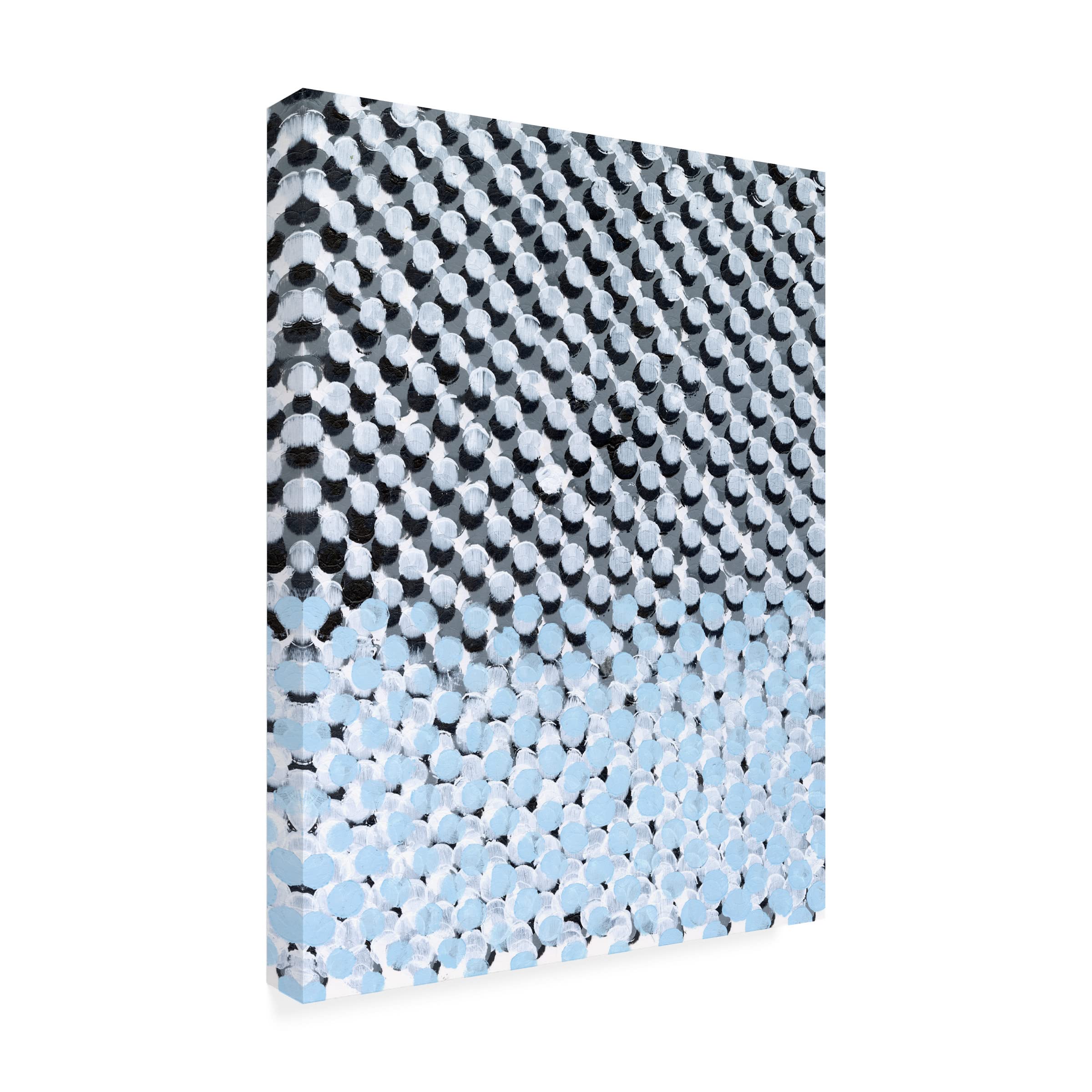 Vanna Lam 'Perforation II' Canvas Wall Art Print - Modern Abstract Painting for Living Room, Bedroom & Office Decor
