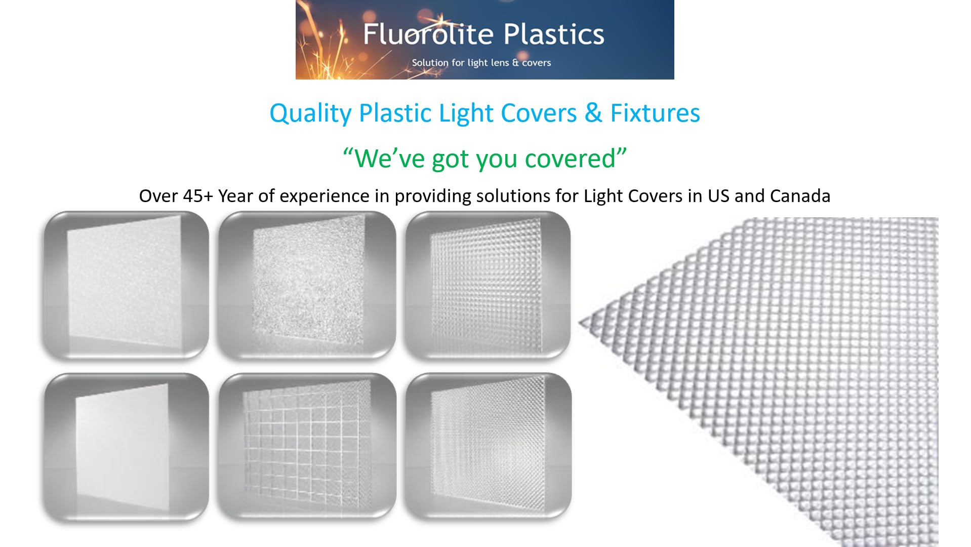 Clear Acrylic Prismatic Ceiling Lighting Panels - Heavy Duty 0.125