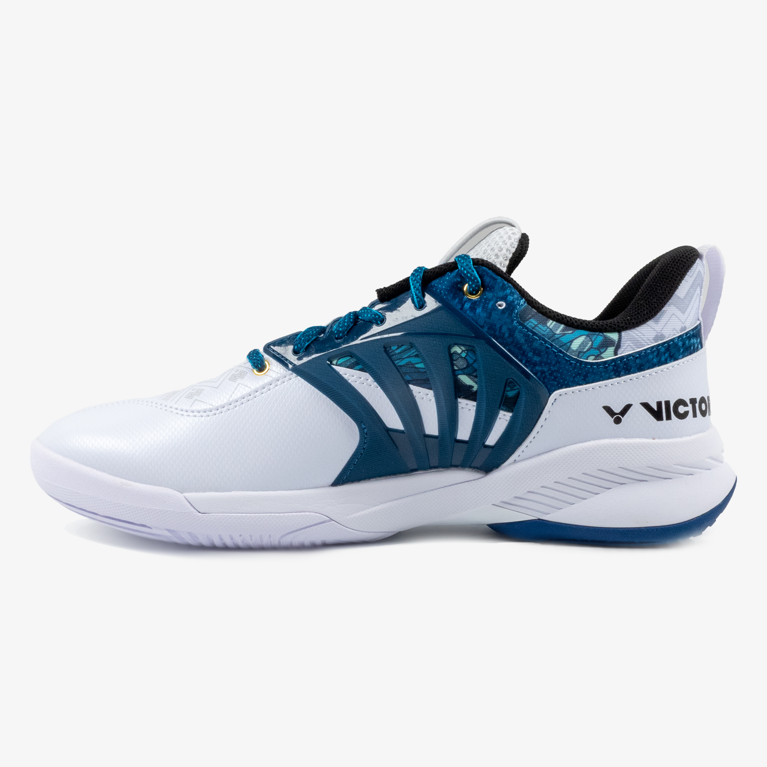 Victor Chinese New Year Edition Court Shoes A790CNY EX AB - White & Blue Basketball Sneakers for Men | Lunar New Year Sports Shoes for Indoor & Outdoor Play