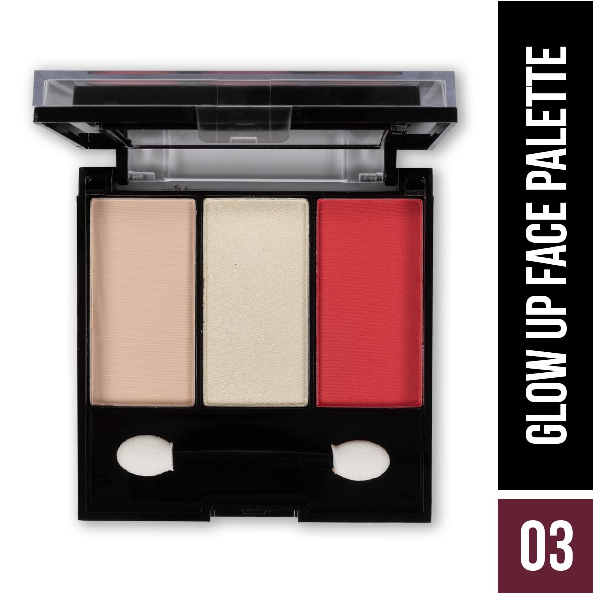 Hilary Rhoda Glow Up Face Palette - Blush, Highlighter, Powder & Eyeshadows | Highly Pigmented Makeup Palette | 4 Shades Available | 20.6g (Shade 03) | Perfect for Contouring, Highlighting & Everyday Glam Makeup Looks