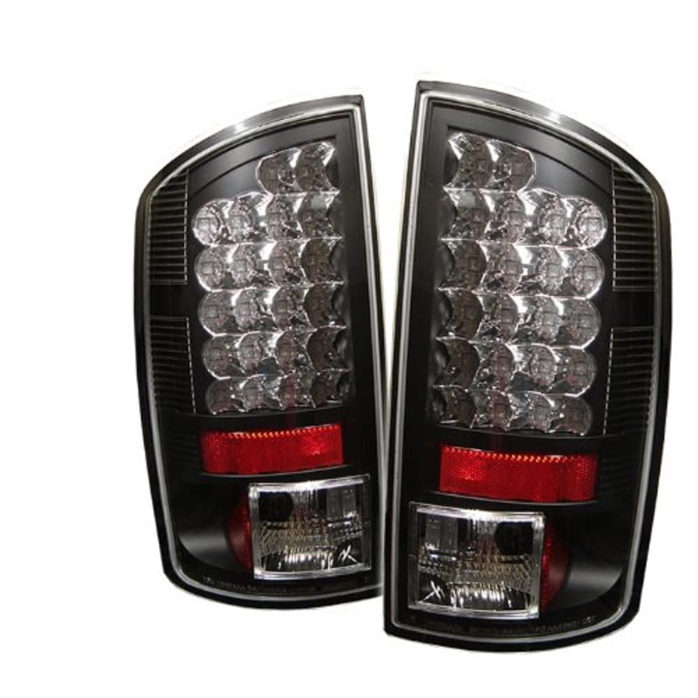 Spyder 5002617 LED Tail Lights for 2007-2008 Dodge Ram 1500 & 2007-2009 Ram 2500/3500 - Black Smoke Style - Enhanced Visibility & Safety for Night Driving & Off-Road Adventures