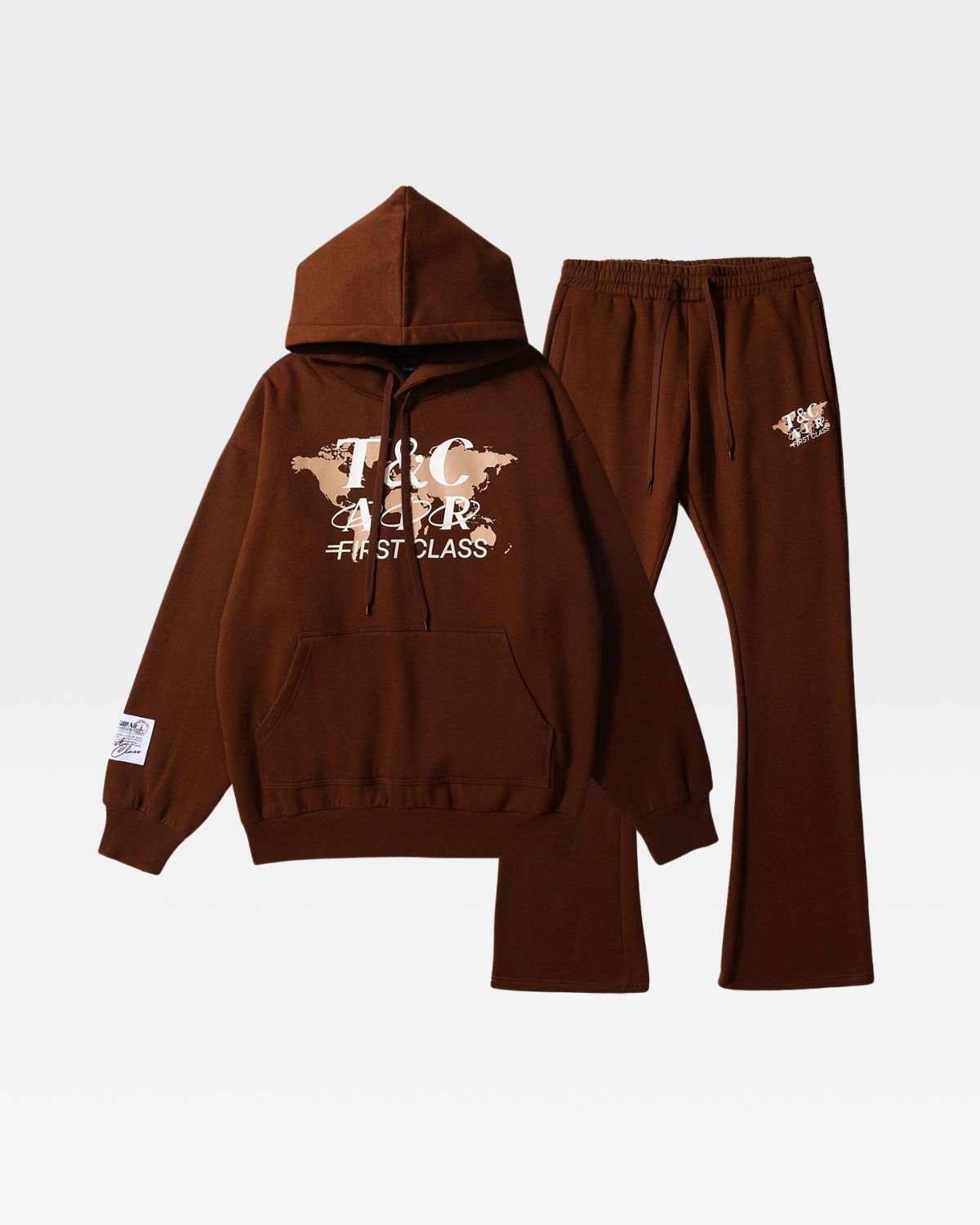 Premium Brown Hoodie and Sweatsuit Set for Men & Women - Cozy Lounge Wear for Home, Gym, and Casual Outfits