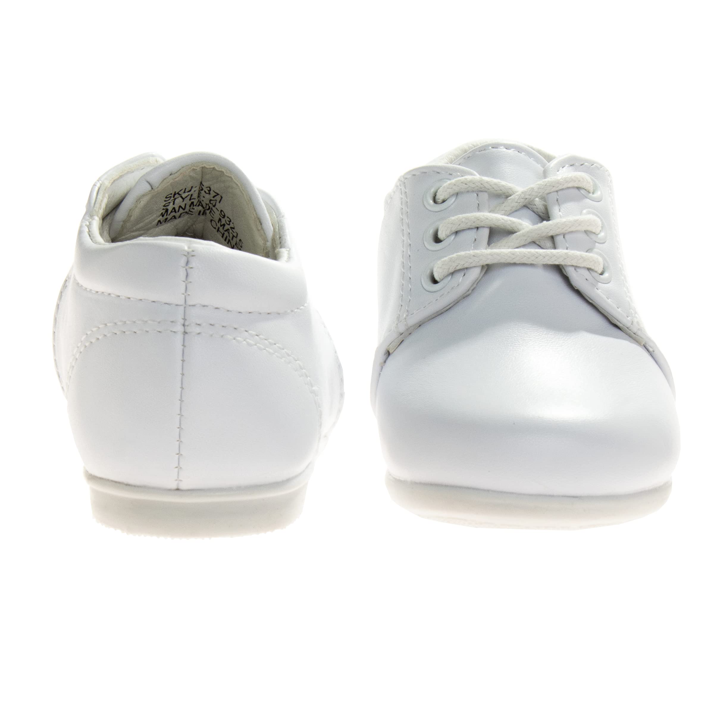 Josmo Baby Boys' Dress Shoes - Casual Leatherette Derby Walking Shoes for Infant Toddler (6-24 Months) - Perfect for Weddings, Parties & Special Occasions