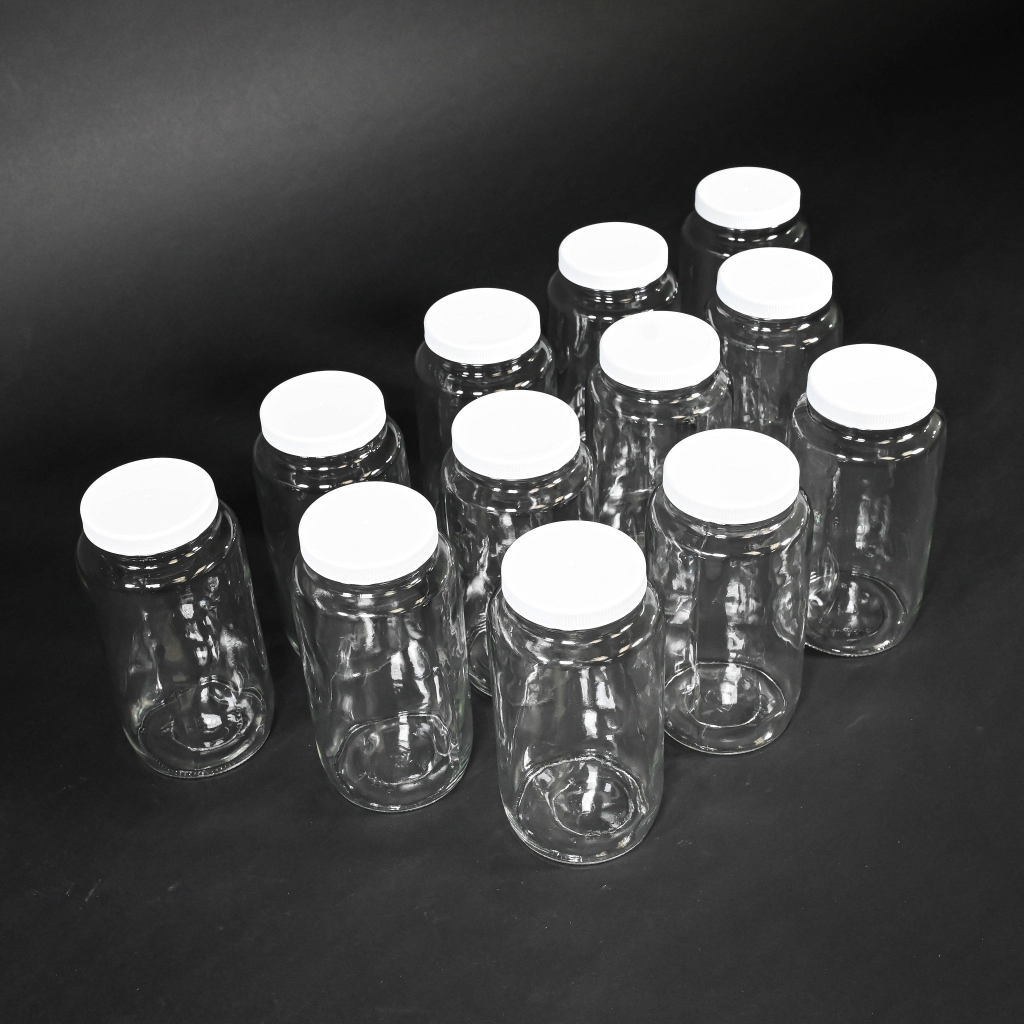 12 Pack 950ml Glass Bottles with Airtight Lids - Perfect for Homemade Juice, Kombucha, Cold Brew & Meal Prep Storage