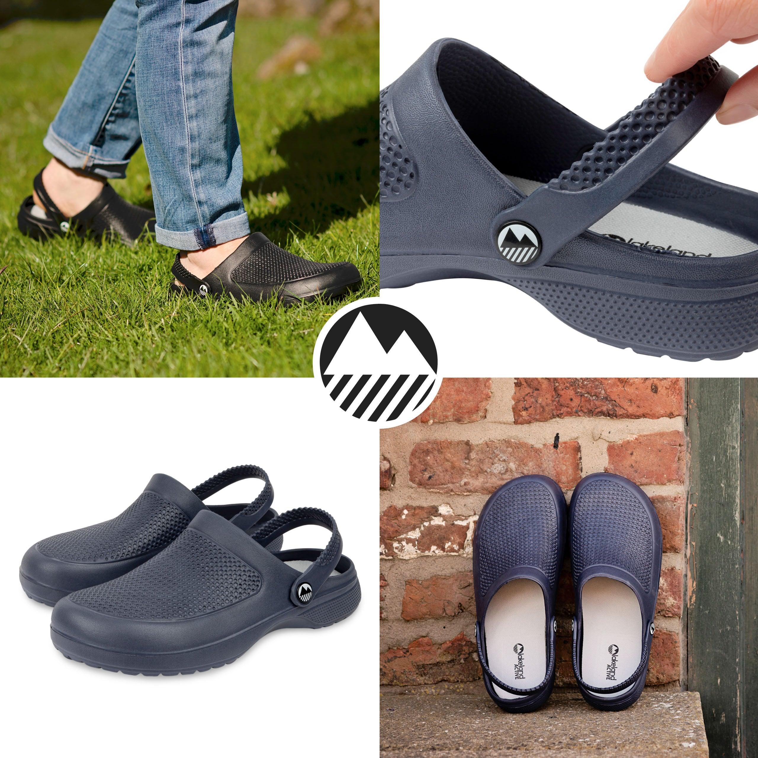 Men's Textured Garden Clogs - Comfortable Slip-Resistant Outdoor Shoes for Gardening, Yard Work & Beach Wear