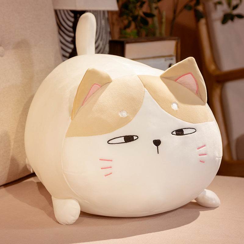 Soft and Cuddly Fluffy Cat Plush Toy - Perfect for Kids' Bedtime, Home Decor, and Gift Giving