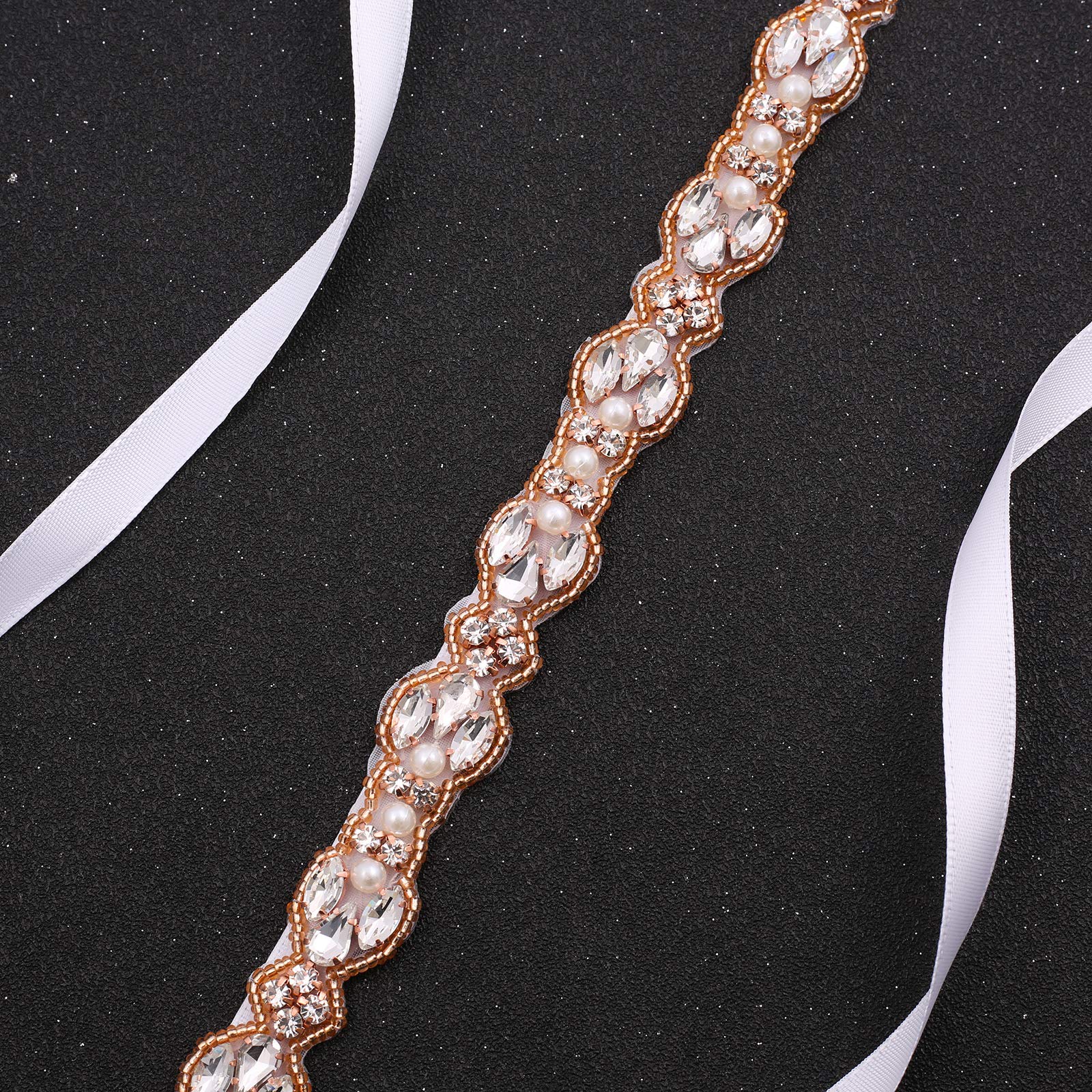 Sparkling Rhinestone Wedding Sash Belt for Women - Crystal Bridal Belt for Prom, Evening Dresses & Gowns - Perfect for Weddings, Parties & Special Occasions
