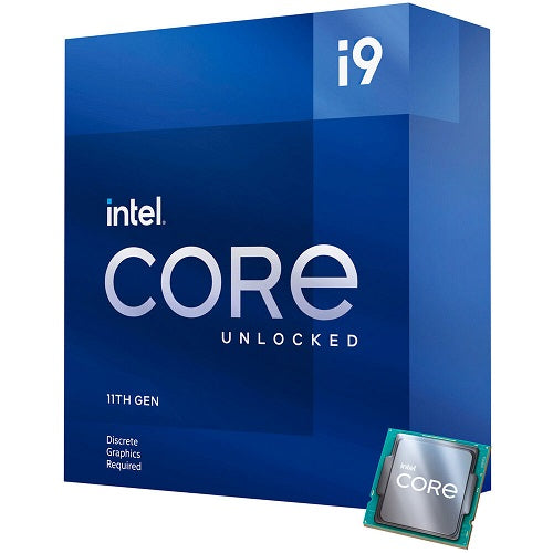 Intel Core i9-11900KF 11th Gen Desktop Processor - 16MB Cache, Up to 5.30GHz, LGA 1200 Socket (No Cooler Included) - Ideal for Gaming PCs, Content Creation & High-Performance Workstations