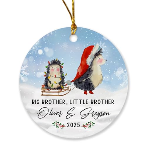 Hedgehog Brother Ornament