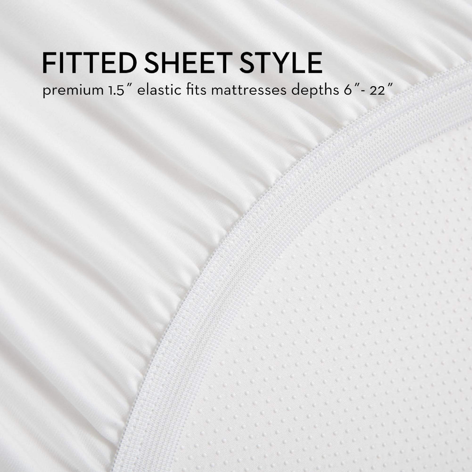 MALOUF SLICTX5P IceTech Waterproof Cooling Mattress Protector - Twin XL Size, Top & Side Protection for Hot Sleepers - Perfect for Bedrooms, Guest Rooms & Dorm Use