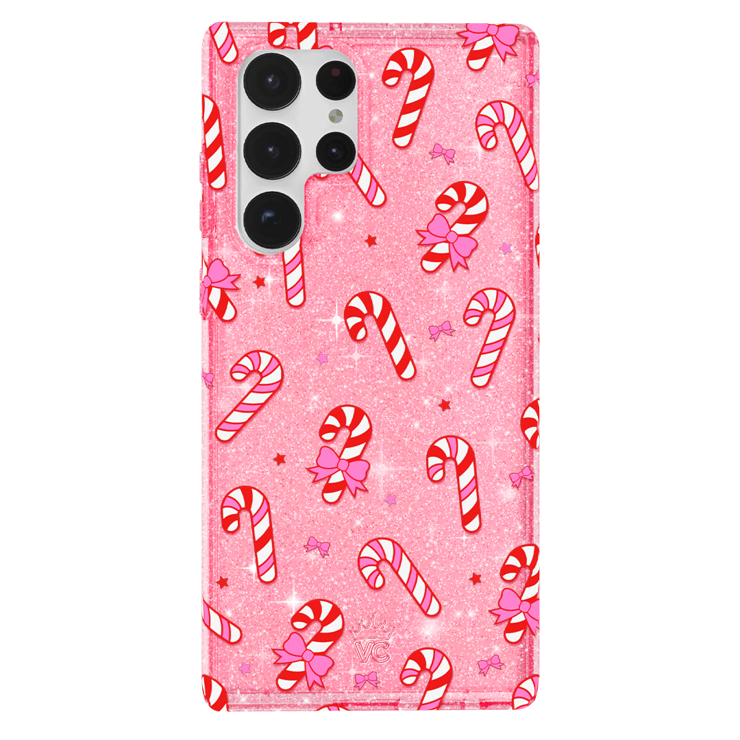 Pink Peppermint Princess Samsung Phone Case - Cute Protective Cover for Samsung Galaxy [Model] - Perfect Gift for Girls & Teens - School, Work, Everyday Use