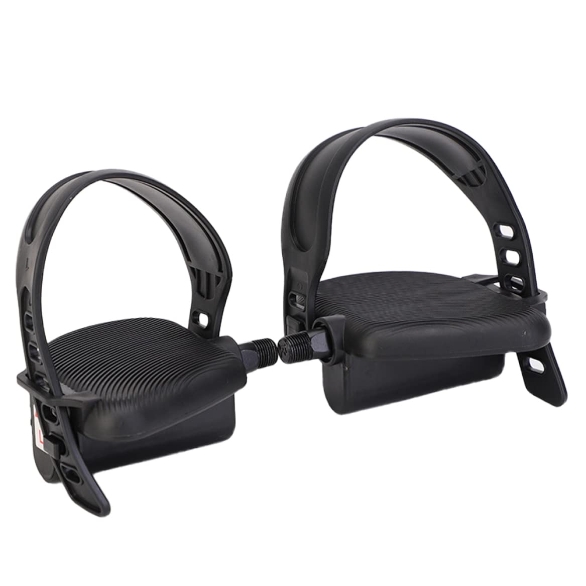 Spin Bike Pedals with Adjustable Straps - Replacement Indoor Exercise Bike Pedals 1 Pair - Perfect for Home Gym, Cycling Workouts & Cardio Training