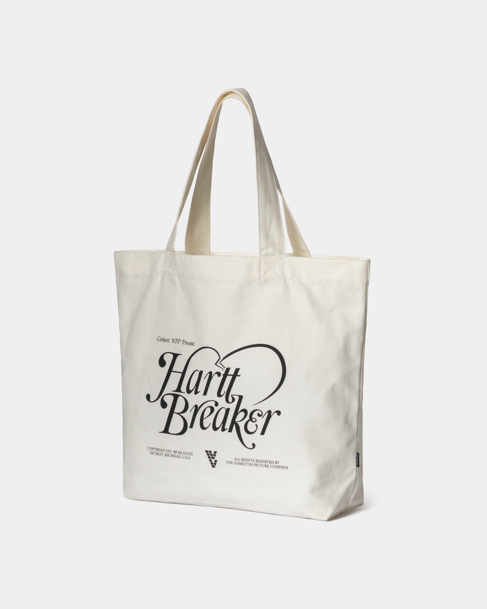 Large Canvas Graphic Tote Bag with Wax Hartbreaker Print - Stylish Eco-Friendly Shopping & Beach Tote for Women