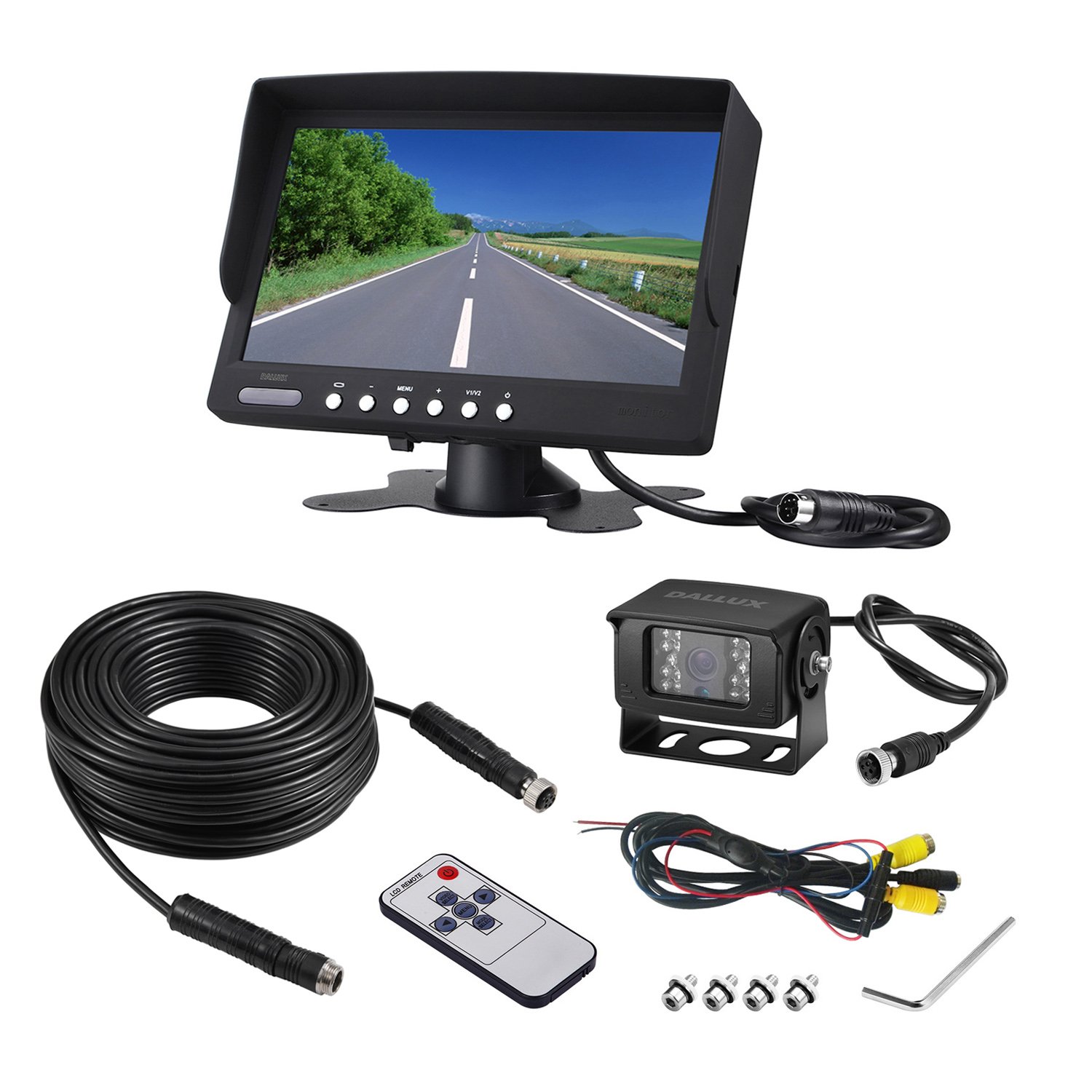 Waterproof Night Vision Backup Camera Kit with 7