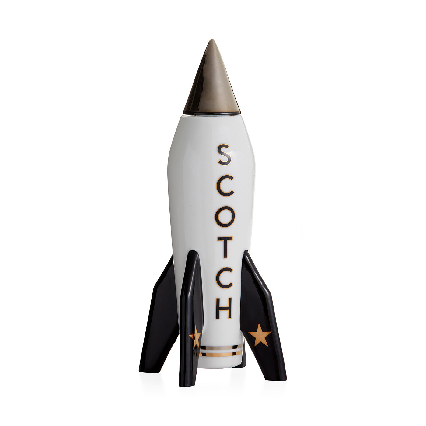 Premium Rocket Scotch Decanter with Aerating Spout - Elegant Glass Whiskey Decanter for Bourbon, Whisky & Liquor - Perfect for Home Bar, Gifts & Entertaining