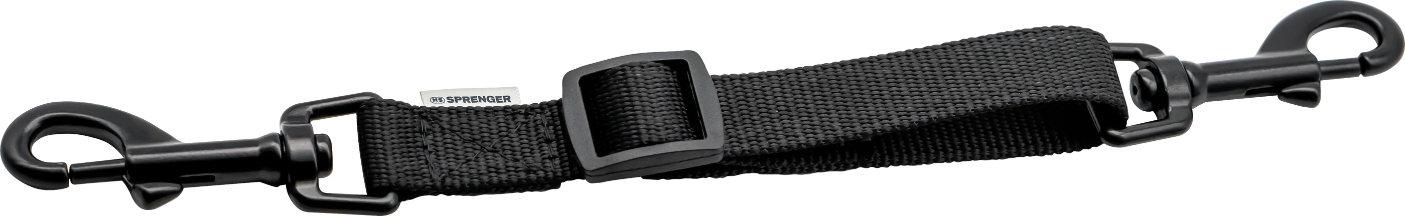 Herm Sprenger Adjustable Safety Dog Clip 6-8 Inch - Black for Leash Training, Walking, and Outdoor Adventures