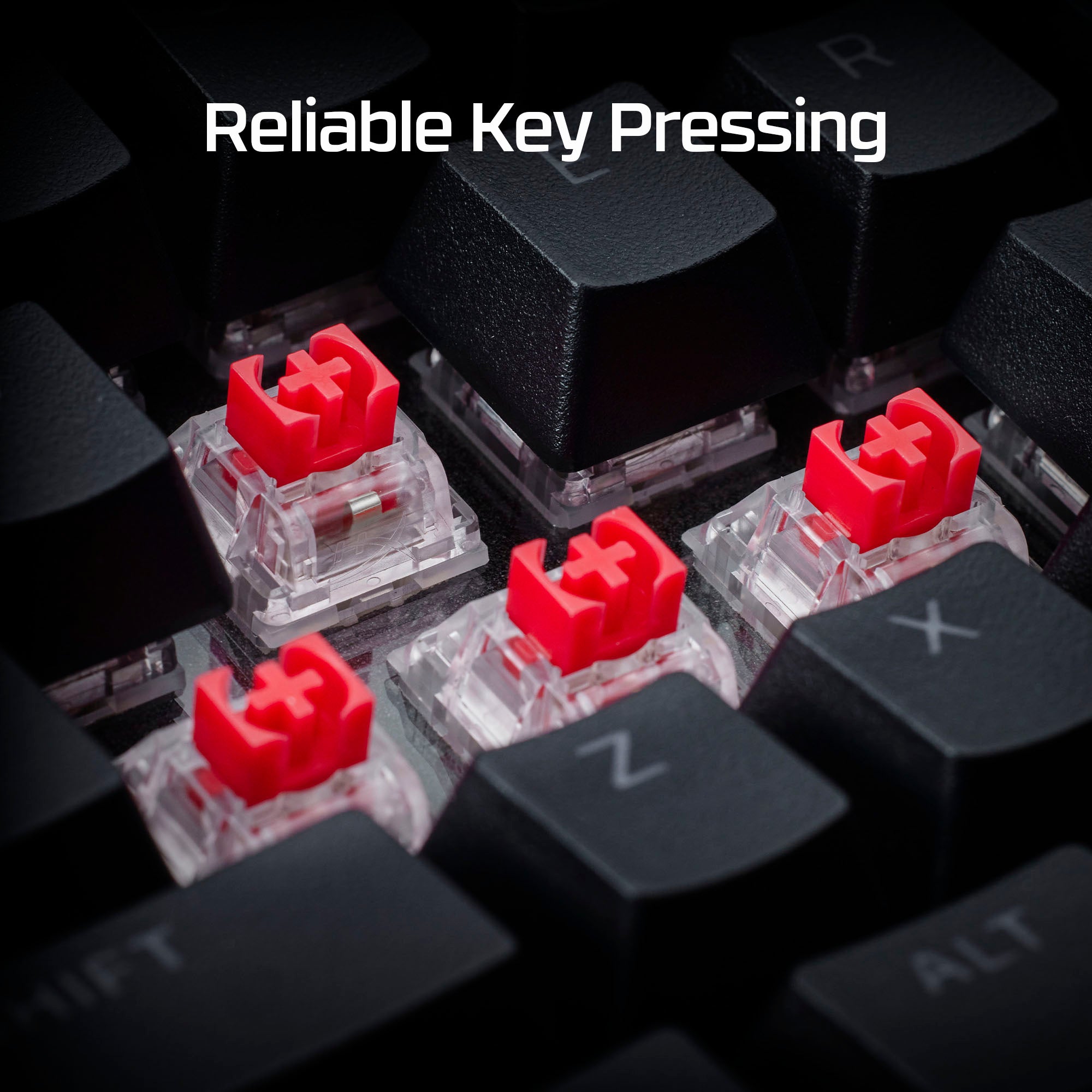 HyperX Alloy Rise 75 Wireless Mechanical Gaming Keyboard - RGB Backlit, Bluetooth/2.4GHz/USB-C Connectivity - for PC, Mac, PS5, Xbox - Perfect for Gaming, Office Work & Streaming