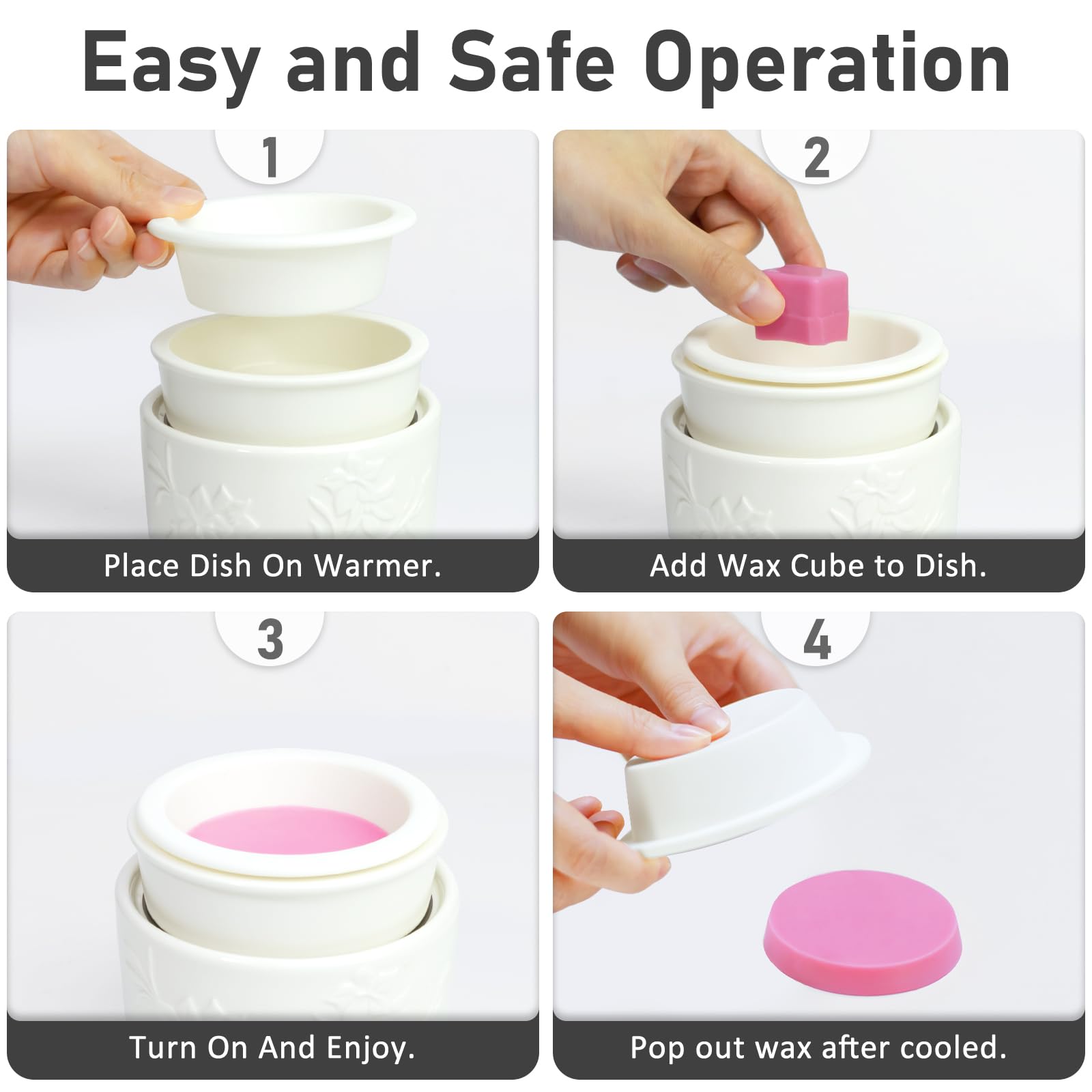 Bobolyn 2Pcs Reusable Silicone Wax Warmer Liners - Leakproof Wax Melt Tray for Scented Wax Warmers & Burners (2.5 inch Bottom Diameter) - Easy Clean, Perfect for Aromatherapy & Home Fragrance